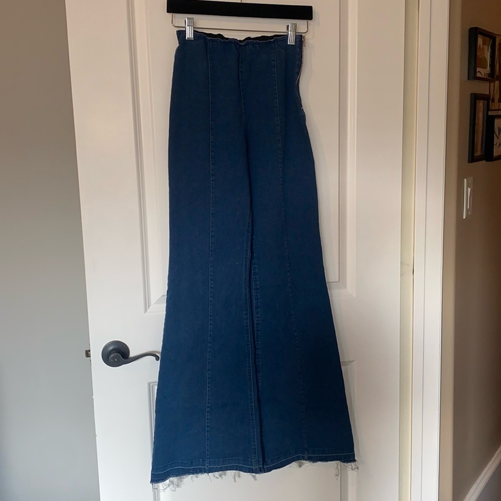 Denim bellbottoms